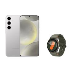 Celular Samsung S24+ 256GB - Cinza + Galaxy Watch7 BT 40mm - Verde