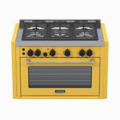 Fogao a Gas de Embutir 5 Bocas Venax Temis Amarelo 220V
