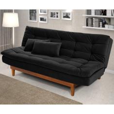 Sofá Cama Dubai Império Estofados Preto