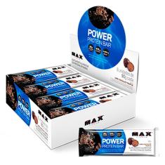 Power Protein Bar 8 unidades de 90g cada Max Titanium Chocolate Truffle