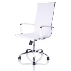 Cadeira Presidente Charles Eames Esteirinha Couro Pu 11P