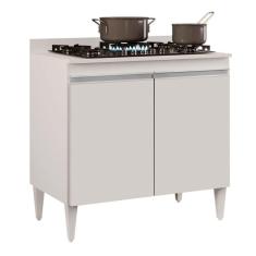 Balcão Para Cooktop 2s Brenda Branco 80cm