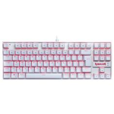 Teclado Gamer Mecânico Redragon Kumara, Branco, Switch Outemu Blue, Led Vermelho, Abnt2 - K552W-2 (Blue)