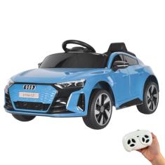 Mini Carro Elétrico Infantil Audi Etron Gt Bateria 6V Azul