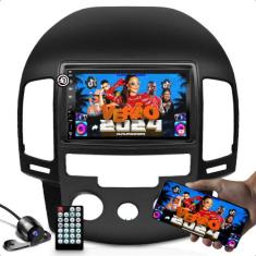 Kit multimidia com espelhamento de celular android e ios + moldura 7 p