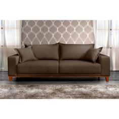 Sofá Fixo Argos 2 Lugares Luxo 160cm Castellar Móbile, Chumbo