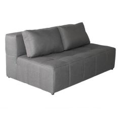 Sofá 2 Lugares Modular Soho Linho Cinza - Mobly
