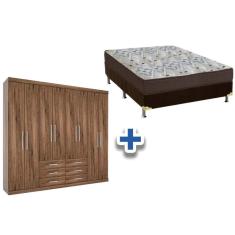 Cama Box Casal + Colchão D45 Ortobom + Guarda Roupa Master 8.6 Demolição