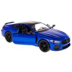 Carro Miniatura BMW M8 Escala 1:38 a Fricção Kinsmart (Azul) - Toy Kin