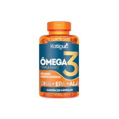 KATIGUÁ Ômega 3 Tripla Fonte Dha + Epa + Ala 1000Mg Katiguá 120 Cápsulas Soft Gel • 60 Doses Laranja