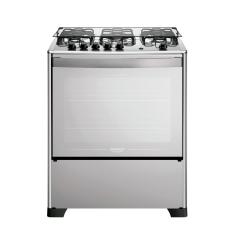 Fogão 5 Bocas Dako Magister Style Espelhado Com Mesa Inox Preto Bivolt