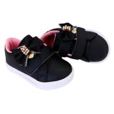 Tênis Nenê Baby Infantil Laço Coração Menina-Feminino