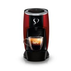 3 Corações TRES Cafeteira Espresso e Multibebida Touch Vermelha - 220V
