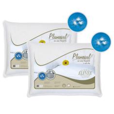 Travesseiro 100% Plumas de Ganso Plumasul 45 x 65 cm Branco - 2 Peças