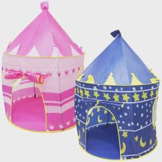Barraca Infantil Toca Dobrável Castelo Menina Menino Cabana Tenda Divertida Brinqway BW-068