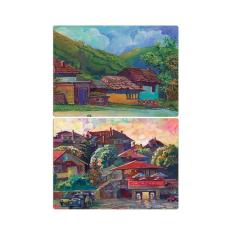 Quebra Cabeça Duplo Com 500 Peçaspaisagens Búlgaras Toyster