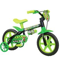 Nathor Bicicleta Aro para crianças, Tamanho da roda 12", Verde/Preto
