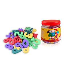 Brinquedo Pedagogico Eva, Pequeno, Abc 5mm, 5x3cm, 62 Peças