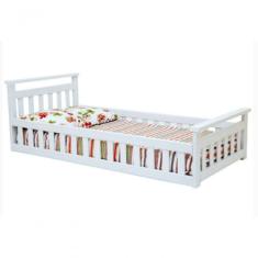 Cama Infantil Com Grade Bella - Branco