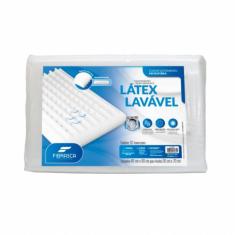 Travesseiro Fibrasca Performance De Látex Sintético Lavável