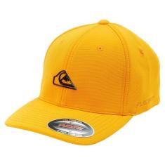 Bone Quiksilver Aba Curva Plate Out Black Amarelo, Único, Amarelo