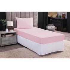 Jogo de Cama Box Solteiro 2 pcs Lençol de Baixo com Elastico 180 Fios 