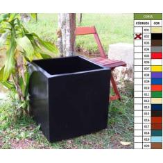 Vaso Planta 50x50 Quadrado Polietileno - BGPLASTICOS, PRETO 002