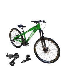 Bicicleta Aro 26 Vikingx Tuff 25 Aluminio 21v Cambio Shimano Traseiro 