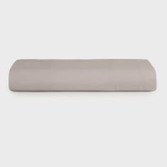 Lençol com Elástico Solteiro King Altenburg Algodão Lux 200 Fios 100% Algodão Cinza