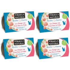 Ração Úmida Formula Natural Receitas Caseiras Gatos Adultos Frango com Ervas Finas 100g 4 unidades
