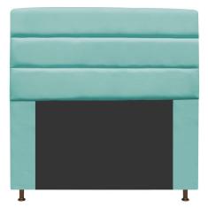 Cabeceira Turim 195 Cm King Size Suede Azul Tiffany