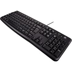 Teclado Logitech USB Membrana ABNT2 Preto K120 920-004423