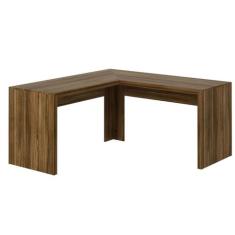 Escrivaninha Para Escritorio Angular ME4116 Nogal Tecno Mobili, Nogal