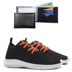 Tênis Masculino Caminhada Super Leve Moderno - EXP, 41, Laranja, Mascu