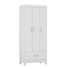 Guarda-Roupa Solteiro Prince 3 PT 1 GV Amêndola - Demóbile