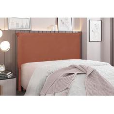 Cabeceira Cama Box Casal 140 cm Garden Veludo Cobre S04 - D'Rossi - DR