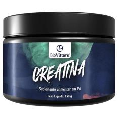 Creatina BioVittare 150 g Monoidratada – Zero Sódio - Suplemento Alimentar de Alta Pureza para Desempenho e Recuperação Muscular