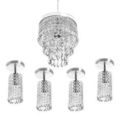 Pendente Cristal Acrilico Manucrillic +4 Lustre Clearcrillic - MARRYLU