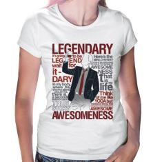 Baby Look Legendary Awesomeness - Foca na Moda, Branco, G