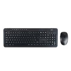 Kit Teclado e Mouse Sem Fio Recarregável Multimídia Conexão Usb Bateria de Litio 200mAh 1600dpi Ajustável Clique Silencioso Preto - TC250