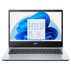 Notebook Acer Aspire 3 14 polegadas fhd Celeron N4500 128GB ssd 4GB Win 11 Pro Education Prata