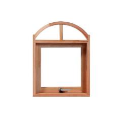 Janela Maxim-Ar Panorâmica 80cm Arco em Madeira Maciça Cedro Arana Cas