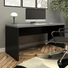 Escrivaninha Home Office 150cm Tampo 40mm Pés Painel - F5 Office G, Ci