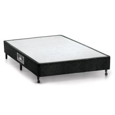 Cama Box Base Universal Viúva Lux Chenille Black (128x188x23) - Castor