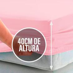 Lençol Casal c/ Elástico 40cm Avulso Percal 180 fios 80% Algodão - BEM