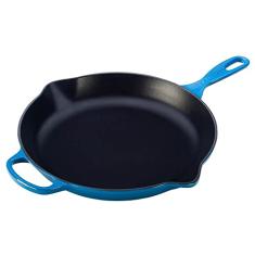 LE CREUSET Frigideira Redonda, 20 Cm com Alça - Signature, 2018220, Azul Marseille