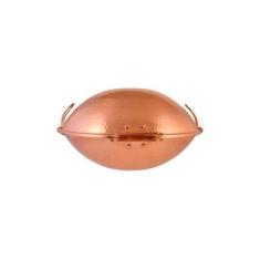 Panela Portuguesa Cataplana de Cobre Martelada 7 Litros - Mais Sul Art