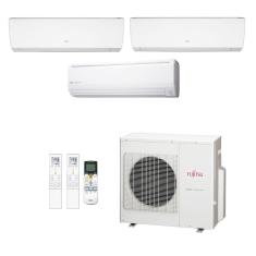 Ar-Condicionado Multi Split Inverter Fujitsu 27.000 (2x Evap HW 12.000 + 1x Evap HW 18.000) Quente/Frio 220V