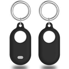 Tyanuzz Capa Smart Tag 2 compatível com Samsung Smarttag2, capa protetora de silicone para Samsung Galaxy Smart Tag 2 com chaveiro, suporte antiperda para rastreador GPS para chaves, animais de