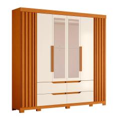 Guarda Roupa Doble Casal 6 Portas com Espelho Albatroz Moveis